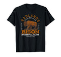 American Bison Baseball Minor League T-Shirt - Minimalist Print for Adults - T-Shirt, Sweatshirt, Hoodie