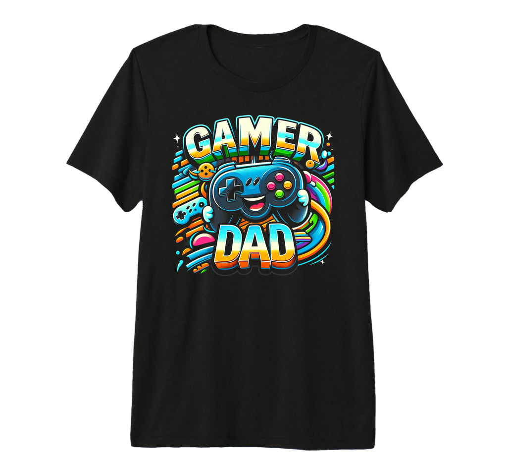 Gamer Dad Game Controller Gaming Video T-Shirt - Unique Graphic for Adults - T-Shirt, Sweatshirt, Hoodie