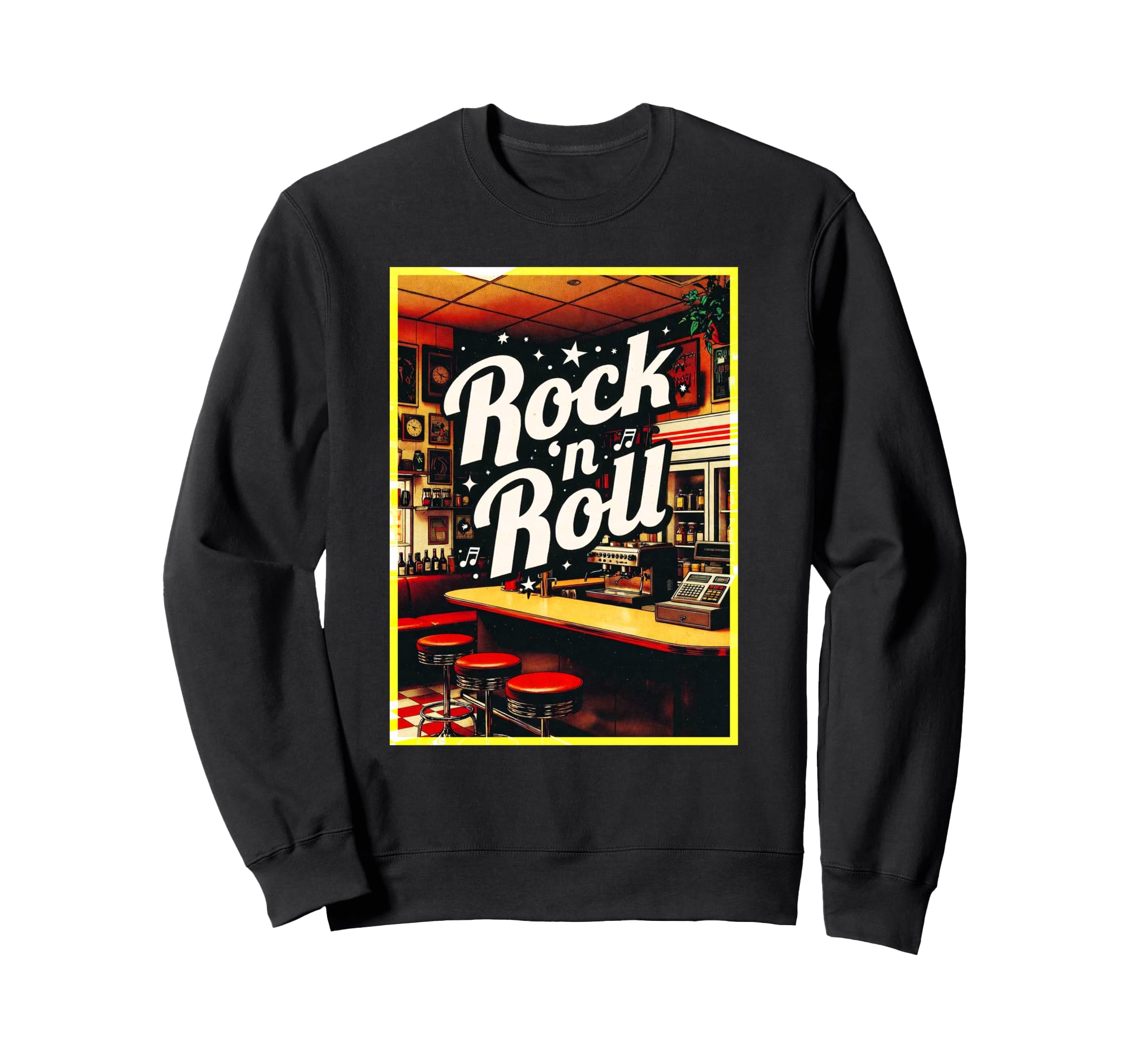 Rock N Roll Diner Sweatshirt - Novelty Apparel Men Women - T-Shirt, Sweatshirt, Hoodie