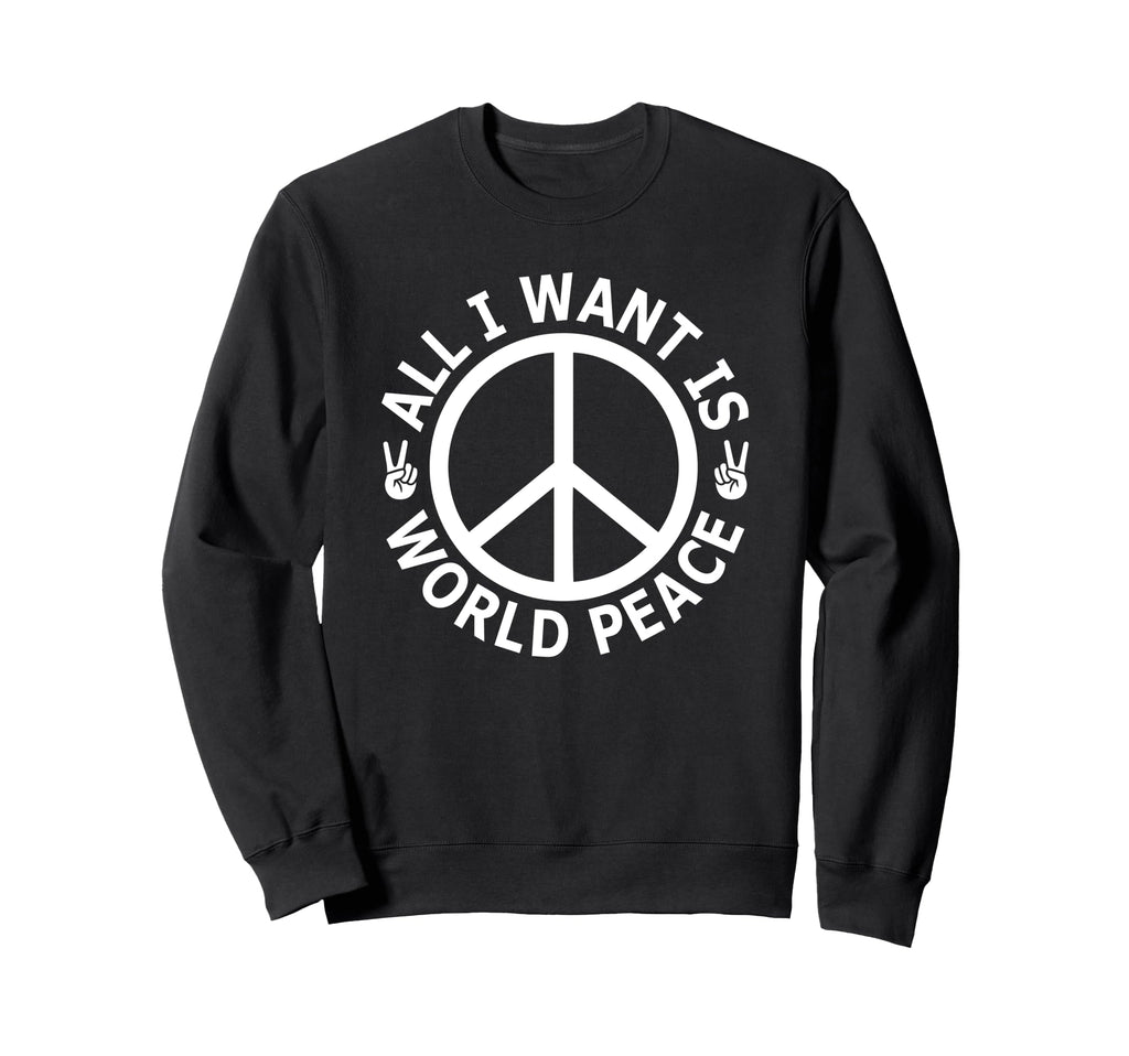 Peace Sign World Peace Boho Sweatshirt - Streetwear Style for Adults - T-Shirt, Sweatshirt, Hoodie