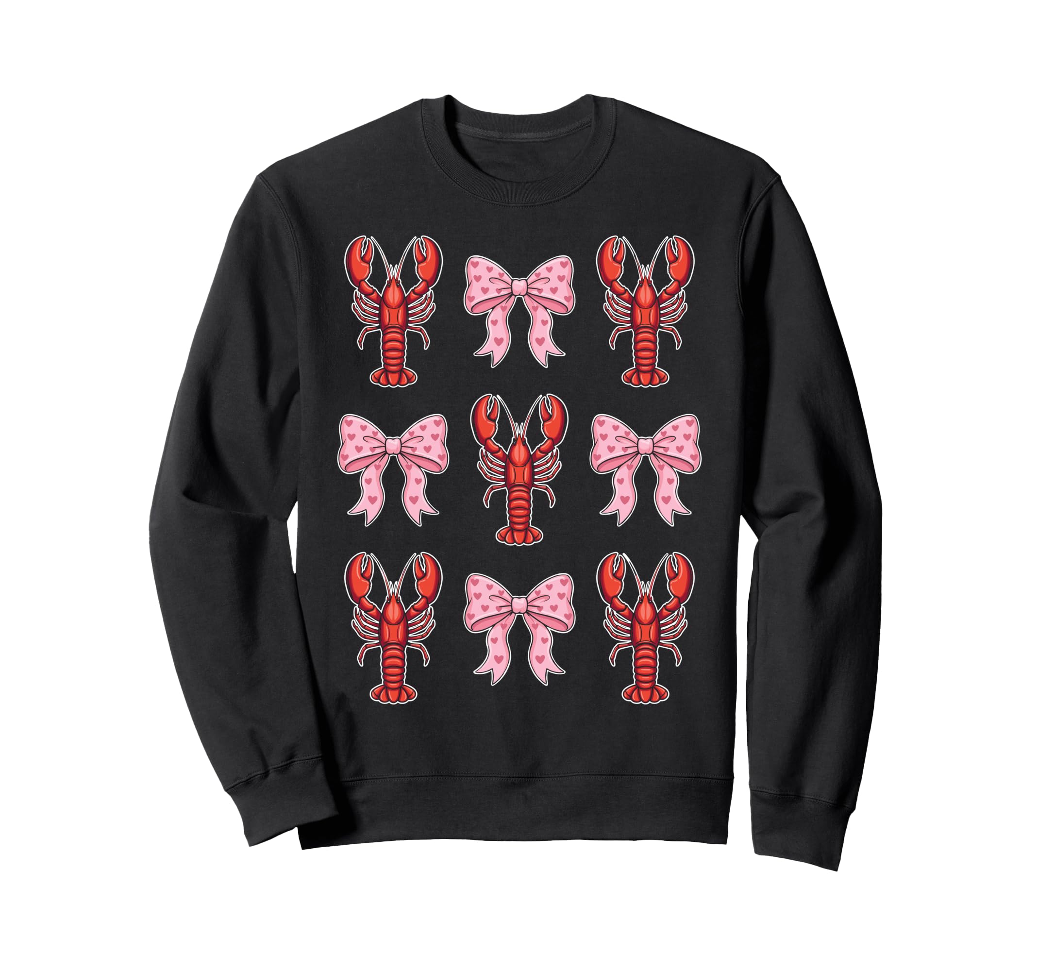 Coquette Bow Crawfish Y2K Aesthetic Sweatshirt - Fun Novelty Design Unisex - T-Shirt, Sweatshirt, Hoodie