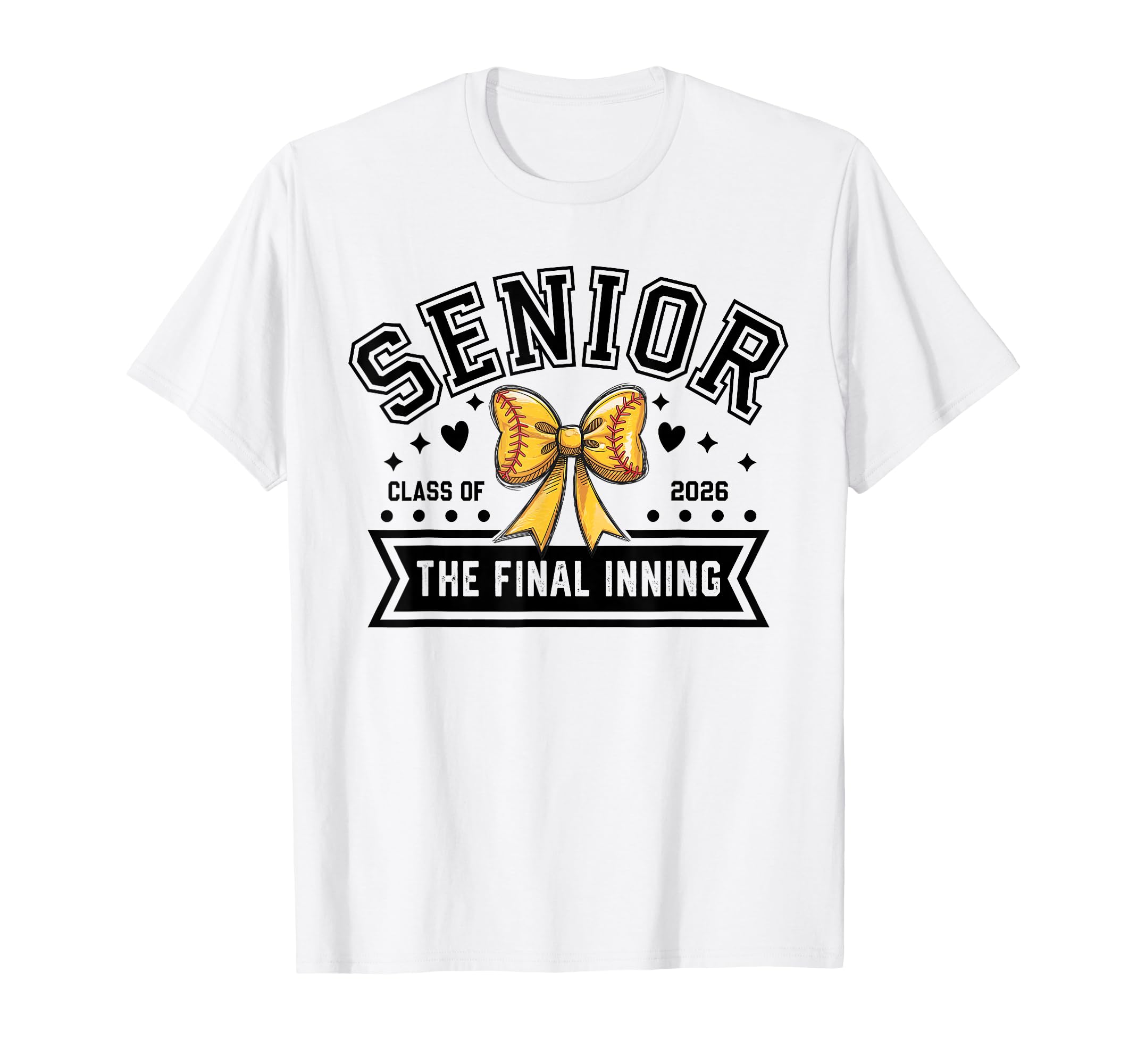 Senior Softball Class 2026 Crew T-Shirt - Novelty Apparel for Adults - T-Shirt, Sweatshirt, Hoodie