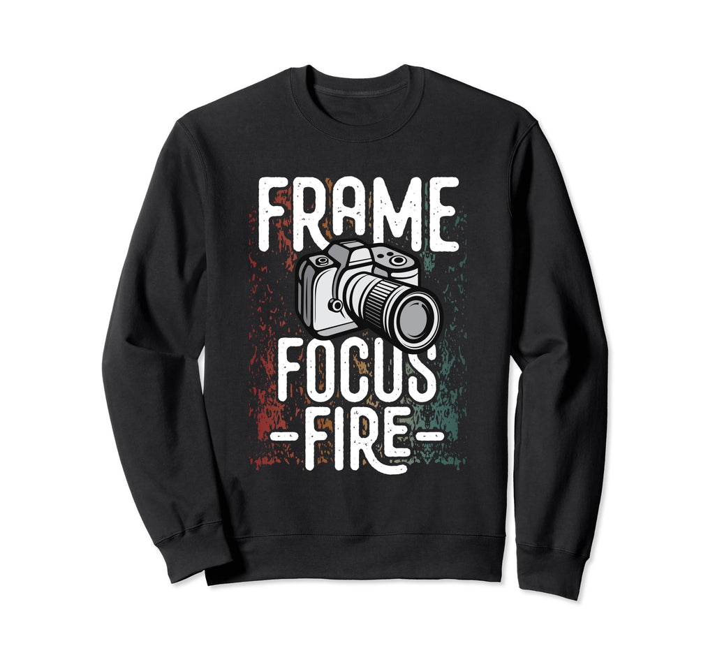 Photo Camera Photographer Flash Sweatshirt - Casual Everyday Wear Unisex - T-Shirt, Sweatshirt, Hoodie
