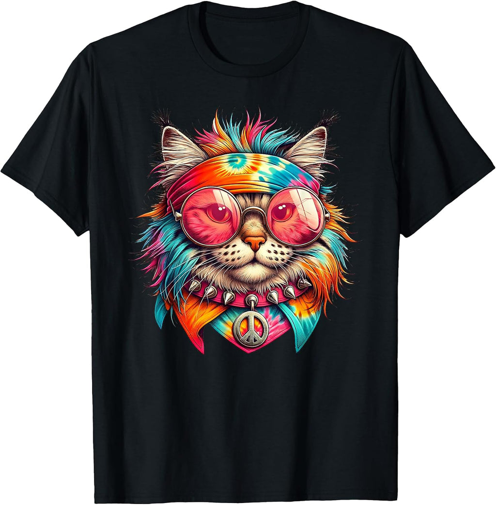Hippie Cat Apparel - Adult & Kids T-Shirts, Sweatshirts & Hoodies apparel design preview 1
