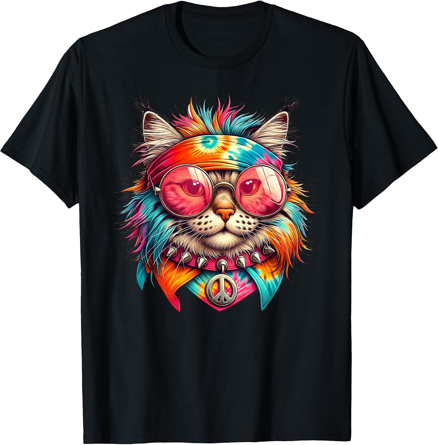 Hippie Cat Apparel - Adult & Kids T-Shirts, Sweatshirts & Hoodies apparel design preview 1