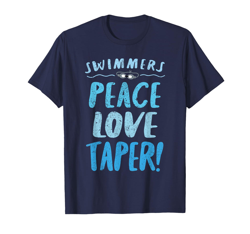 Peace Love Taper Swimmers T-Shirt - Custom Art Print Men Women - T-Shirt, Sweatshirt, Hoodie