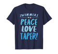 Peace Love Taper Swimmers T-Shirt - Custom Art Print Men Women - T-Shirt, Sweatshirt, Hoodie