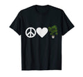 Monstera Deliciosa Plant Peace Love T-Shirt - Aesthetic Graphic Men Women - T-Shirt, Sweatshirt, Hoodie