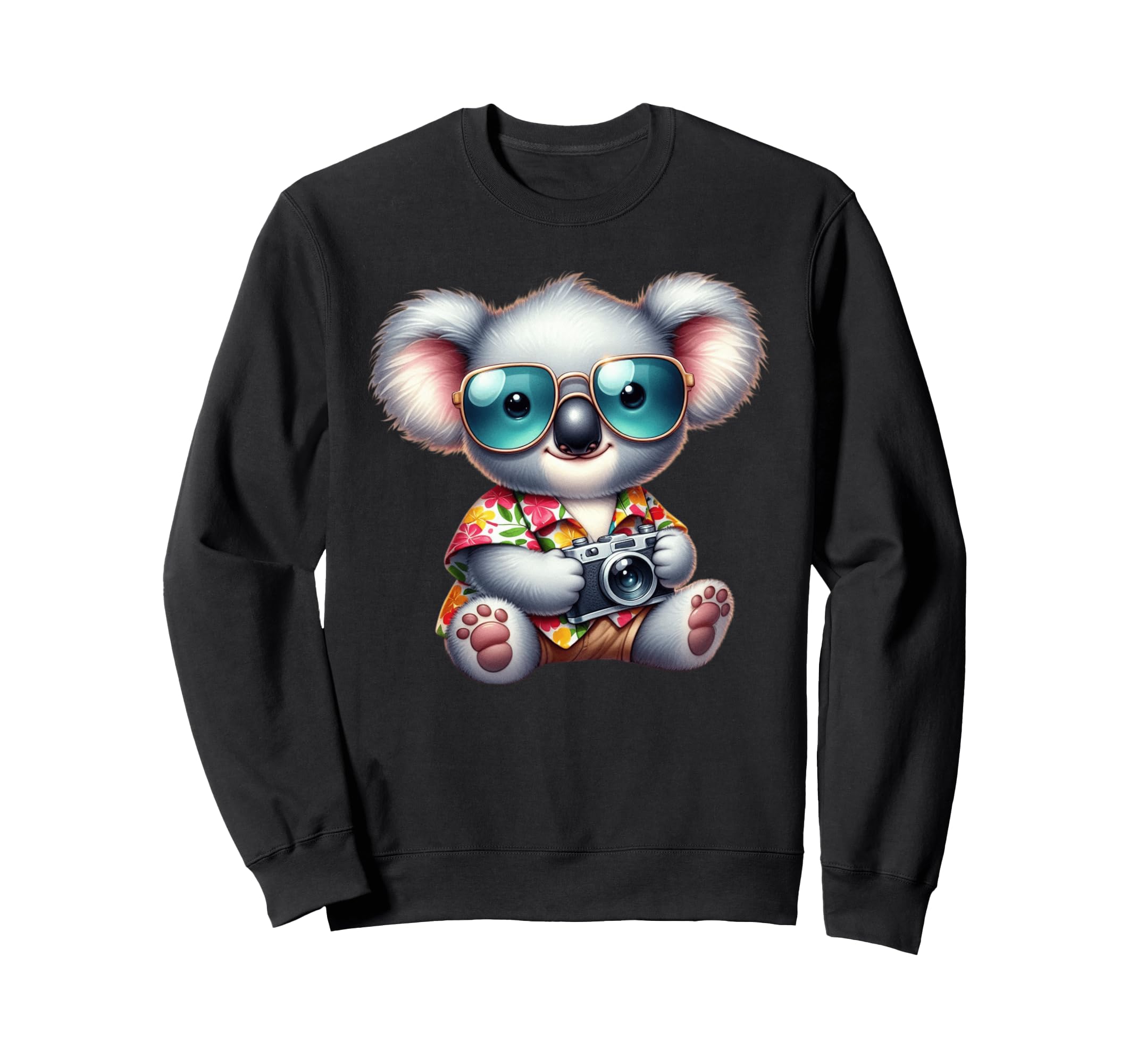 Koala Photographer Tropical Sweatshirt - Streetwear Style Men Women - T-Shirt, Sweatshirt, Hoodie