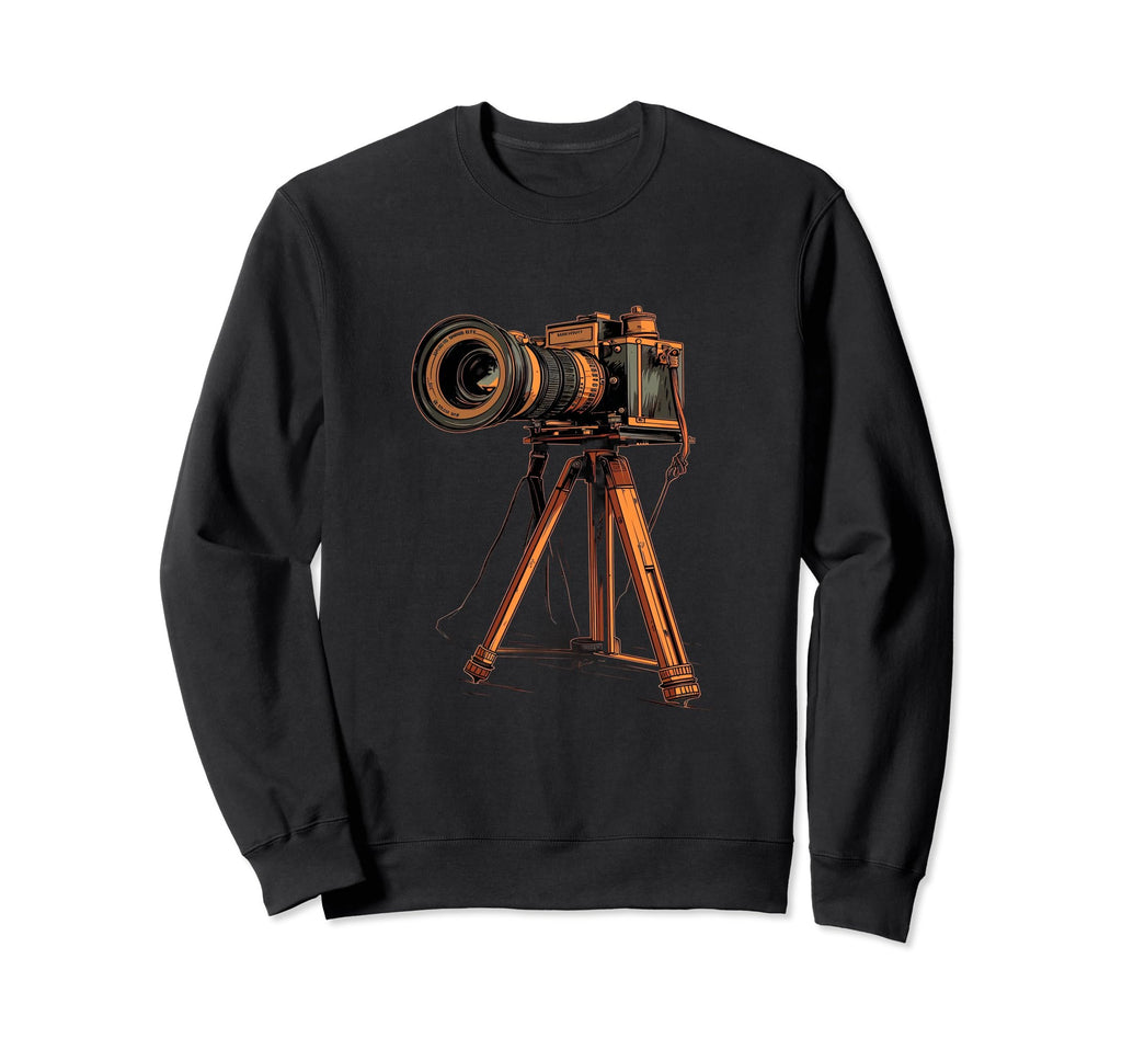 Photography Camera Tripod Sweatshirt - Fun Novelty Design Men Women - T-Shirt, Sweatshirt, Hoodie