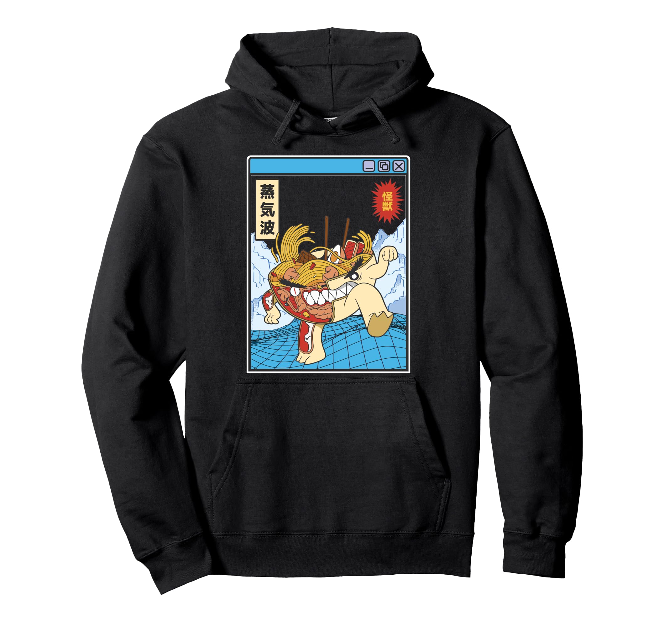 Ramen Noodles X Ray Kawaii Grid Hoodie - Trendy Graphic for Adults - T-Shirt, Sweatshirt, Hoodie