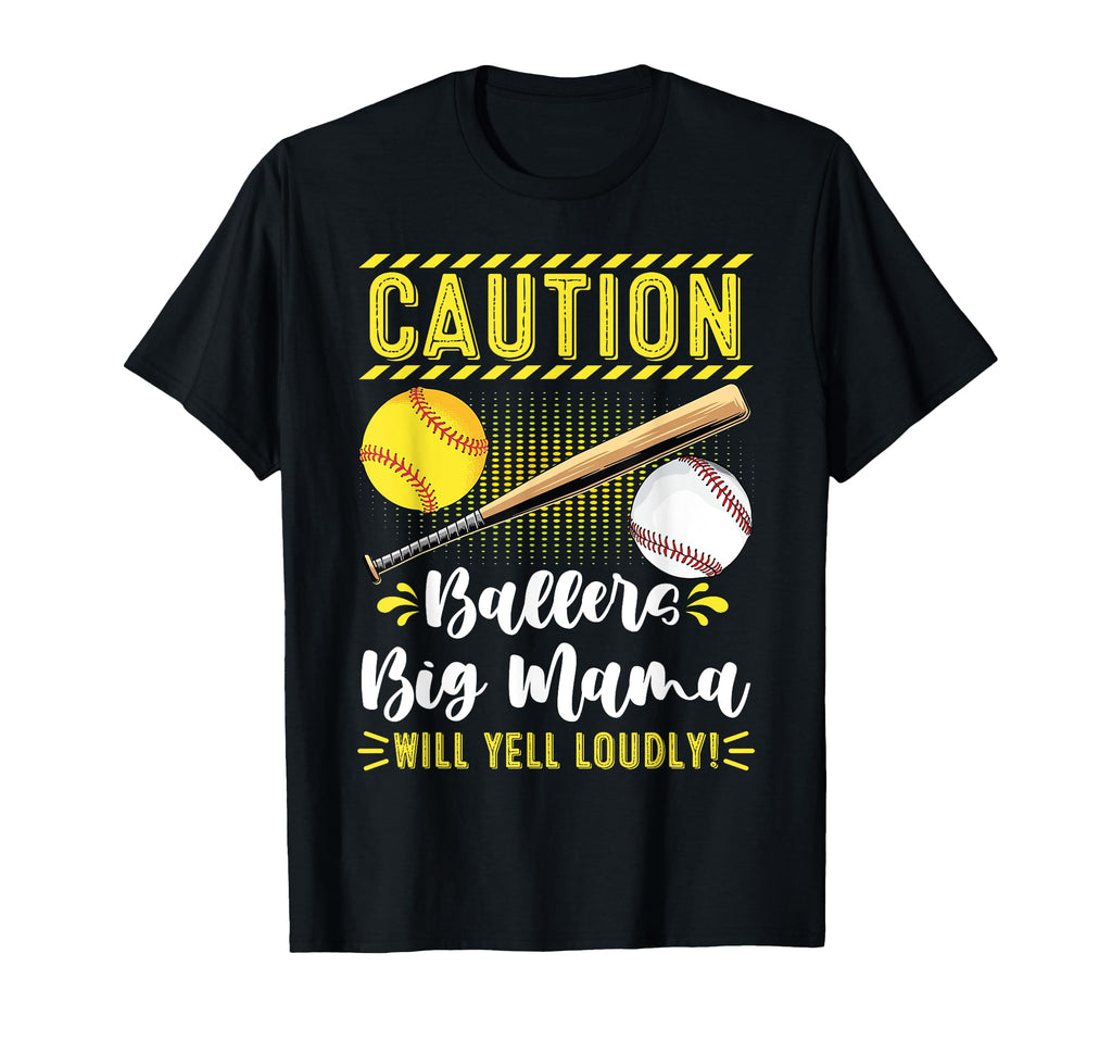 Ballers Big Mama Funny Baseball T-Shirt - Minimalist Print for Adults - T-Shirt, Sweatshirt, Hoodie