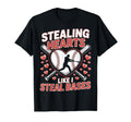 Stealing Hearts Like I Steal Bases T-Shirt - Minimalist Print Unisex - T-Shirt, Sweatshirt, Hoodie