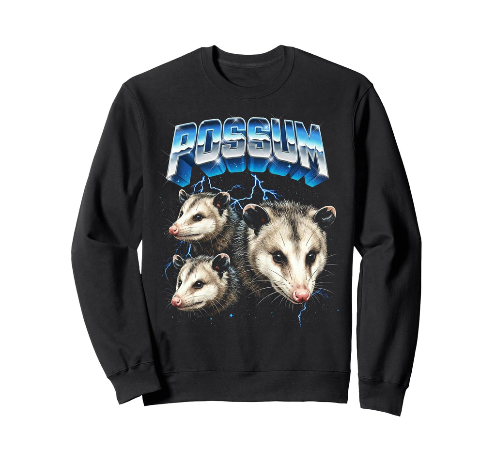 Possum 80S Funny Opossum Silly 90S Sweatshirt - Custom Art Print for Adults - T-Shirt, Sweatshirt, Hoodie