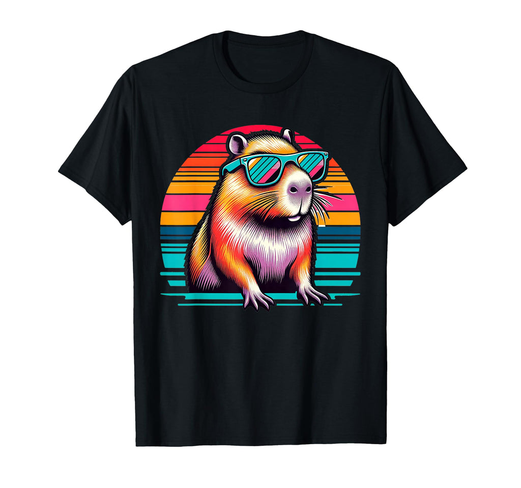 Funny Capybara Sunglasses T-Shirt - Fun Novelty Design for Adults - T-Shirt, Sweatshirt, Hoodie