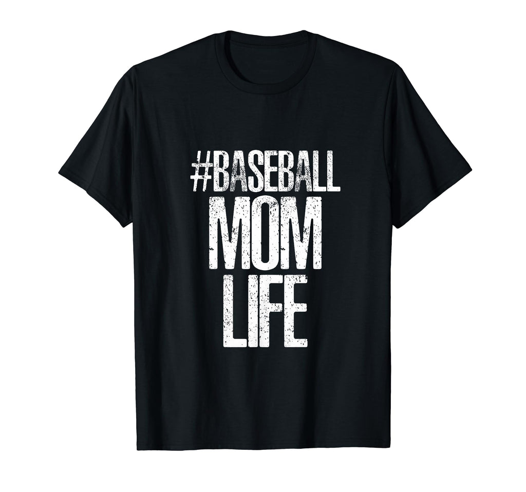 Baseball Mom Life Funny Mom Designer T-Shirt - Custom Art Print Men Women - T-Shirt, Sweatshirt, Hoodie