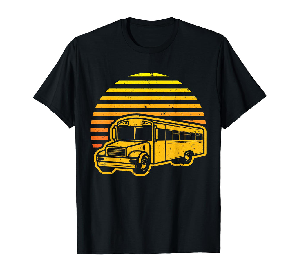 Sunset School Bus Driver T-Shirt - Novelty Apparel Unisex - T-Shirt, Sweatshirt, Hoodie