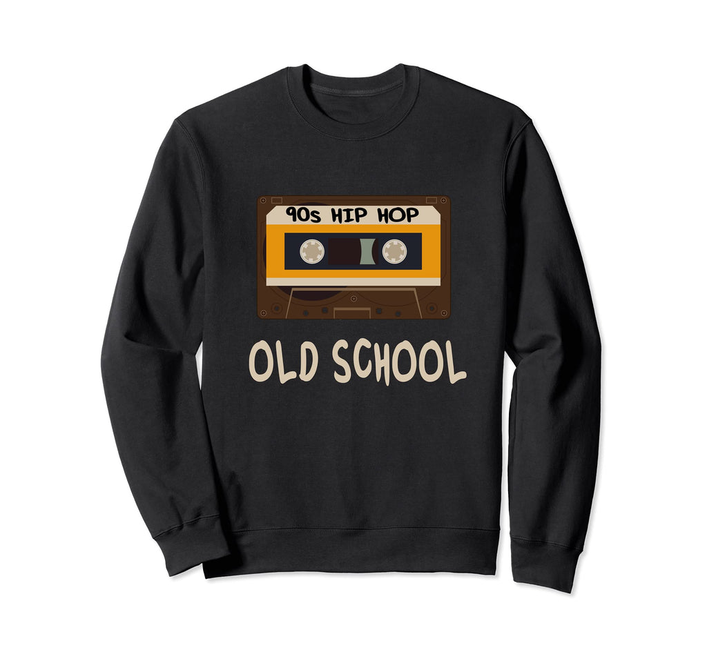 90S Hip Hop Cassette Old School Sweatshirt - Minimalist Print for Adults - T-Shirt, Sweatshirt, Hoodie