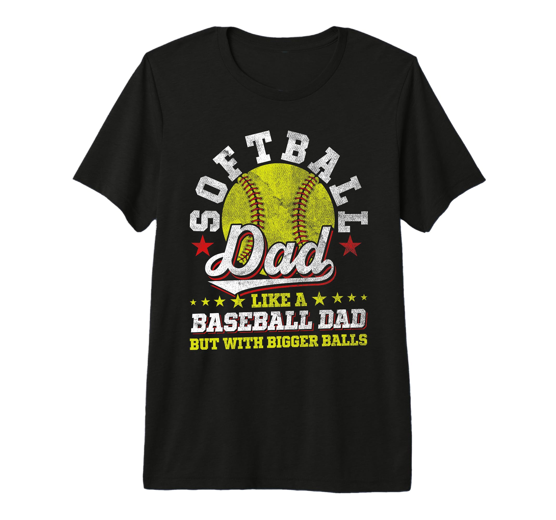 Mens Softball Dad Like Baseball Dad T-Shirt - Unique Graphic for Adults - T-Shirt, Sweatshirt, Hoodie