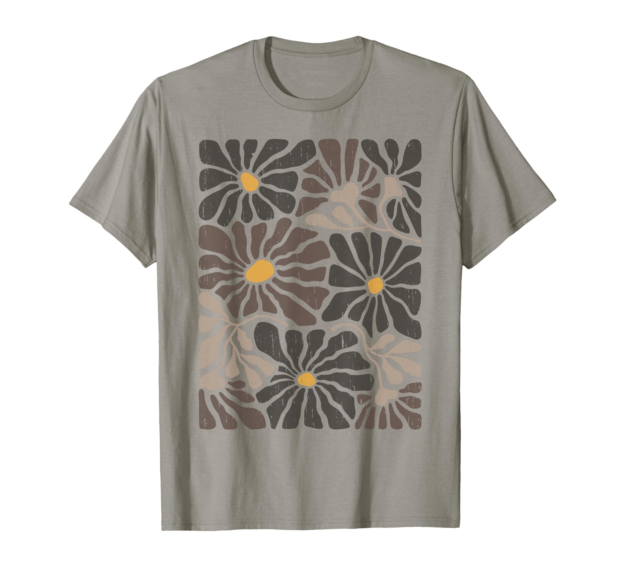 Dark Floral Pattern Boho Wildflowers T-Shirt - Streetwear Style Men Women - T-Shirt, Sweatshirt, Hoodie