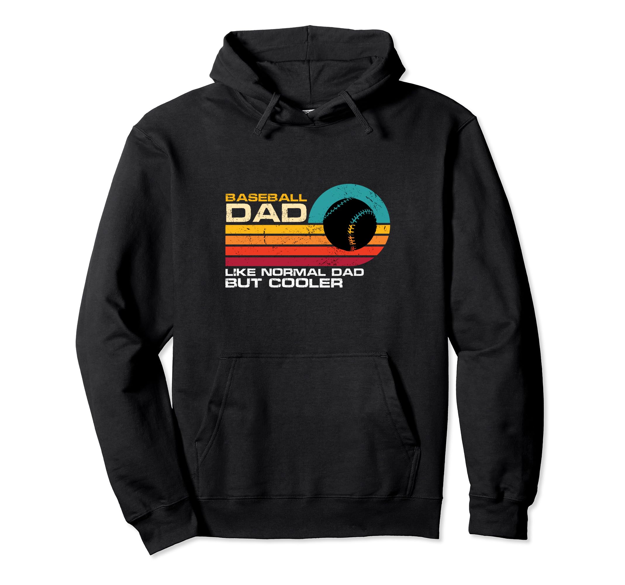 Baseball Dad Like Normal Dad But Cooler Hoodie - Trendy Graphic Unisex - T-Shirt, Sweatshirt, Hoodie