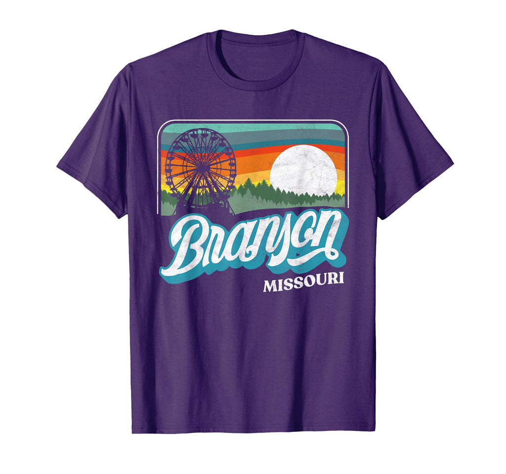 Branson Missouri 80S Distressed T-Shirt - Minimalist Print Unisex - T-Shirt, Sweatshirt, Hoodie