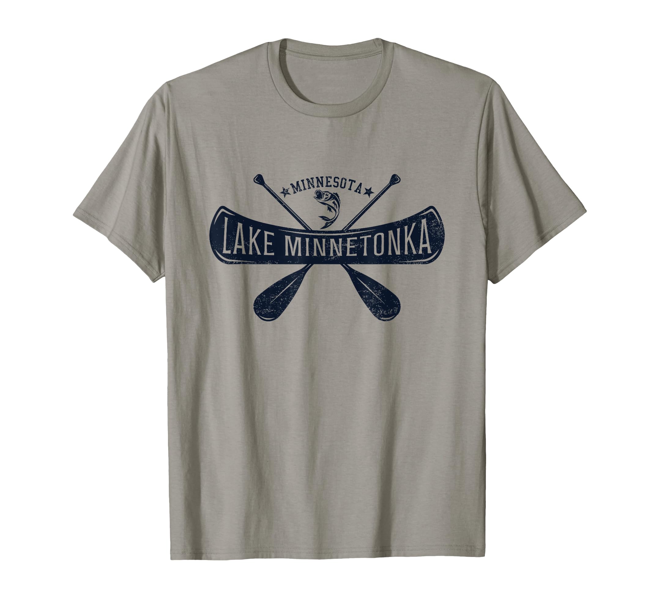 Lake Minnetonka Minnesota Distressed T-Shirt - Custom Art Print for Adults - T-Shirt, Sweatshirt, Hoodie