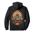 Wound Care Nurse Boho Rainbow Floral Rn Hoodie - Unique Graphic for Adults - T-Shirt, Sweatshirt, Hoodie
