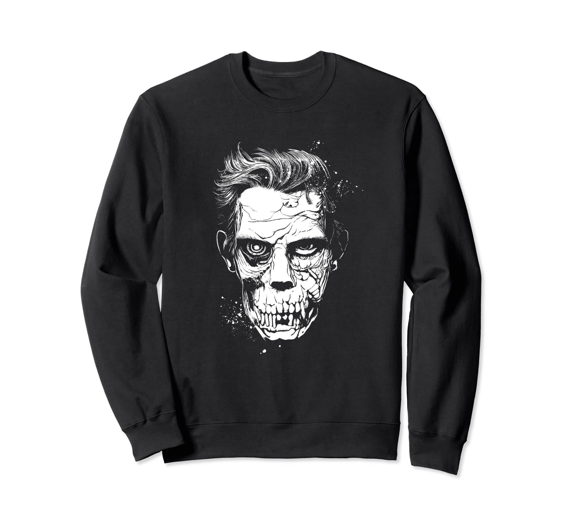 Scariest Zombie Dead Face Undead Sweatshirt - Casual Everyday Wear Unisex - T-Shirt, Sweatshirt, Hoodie