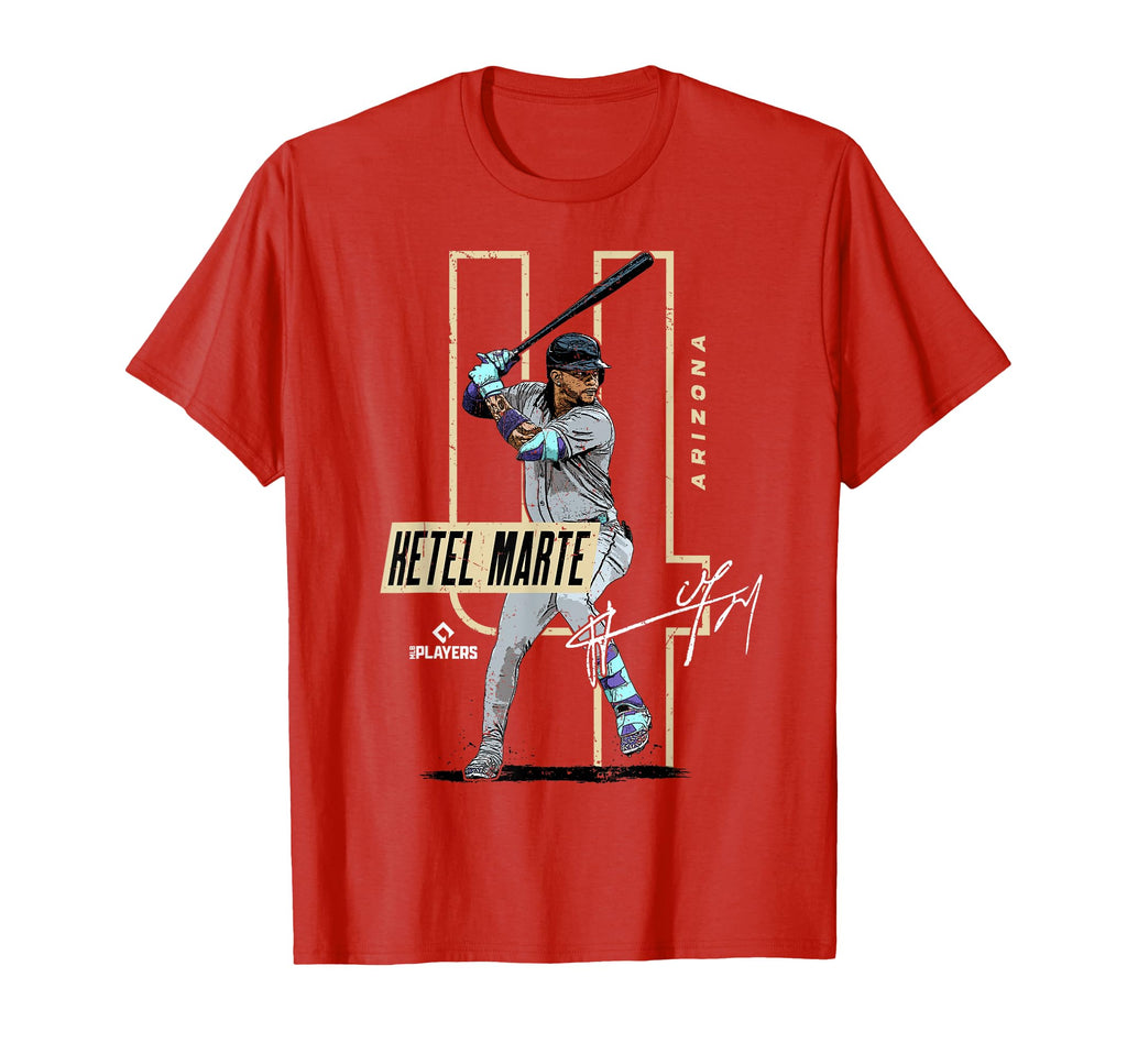 Ketel Marte Arizona Mlb Baseball Players T-Shirt - Minimalist Print Unisex - T-Shirt, Sweatshirt, Hoodie