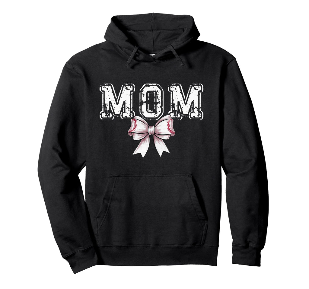Coquette Baseball Mom Spirit Hoodie - Minimalist Print for Adults - T-Shirt, Sweatshirt, Hoodie