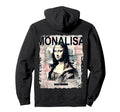 Mona Lisa Art Y2K Back Streetwear Hoodie - Trendy Graphic Unisex - T-Shirt, Sweatshirt, Hoodie