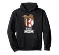 Ball Mom Funny Football Baseball Leopard Mom Hoodie - Graphic Print Unisex - T-Shirt, Sweatshirt, Hoodie