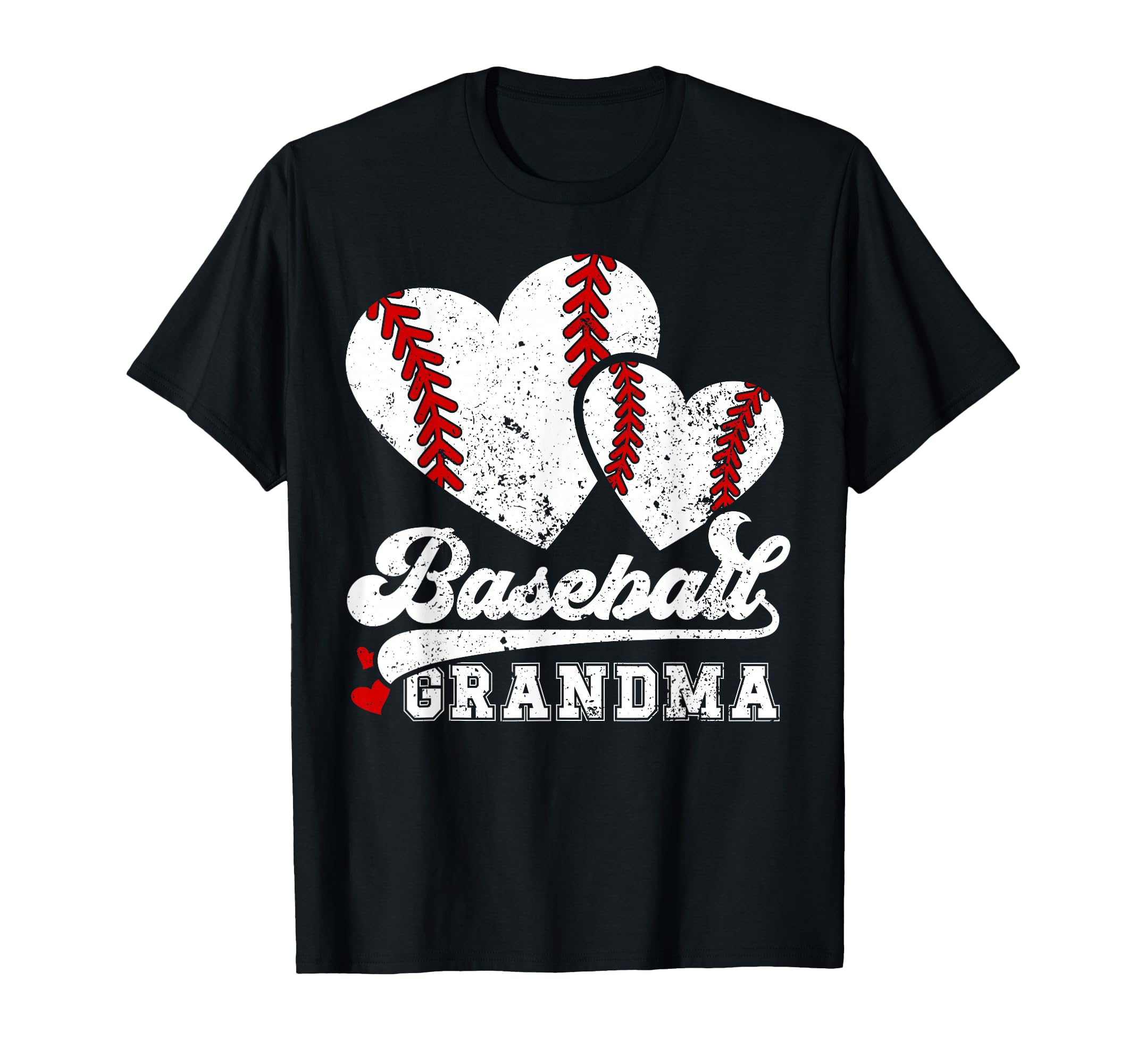 Baseball Grandma Hearts Grandma T-Shirt - Unique Graphic for Adults - T-Shirt, Sweatshirt, Hoodie