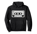 Audio Music Mix Tape Cassette Hoodie - Minimalist Print for Adults - T-Shirt, Sweatshirt, Hoodie