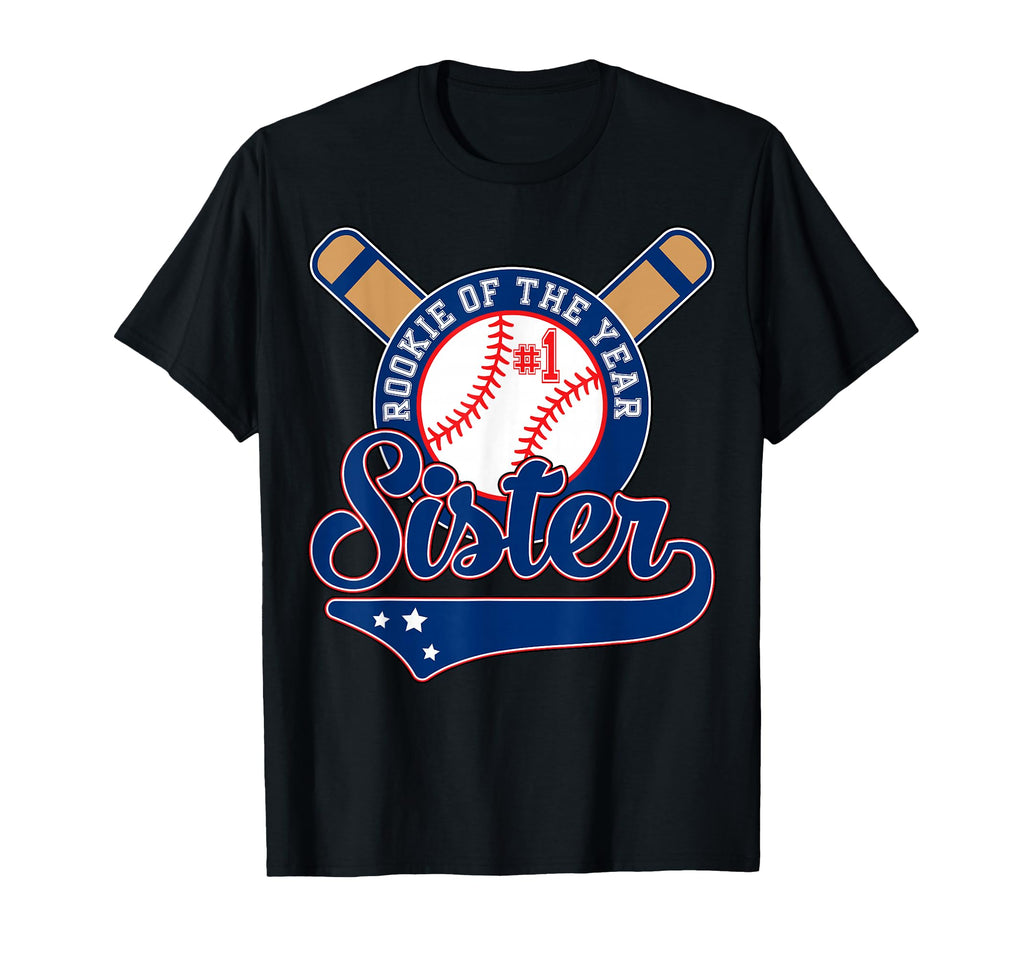 Sister Rookie 1St Birthday Baseball T-Shirt - Aesthetic Graphic for Adults - T-Shirt, Sweatshirt, Hoodie