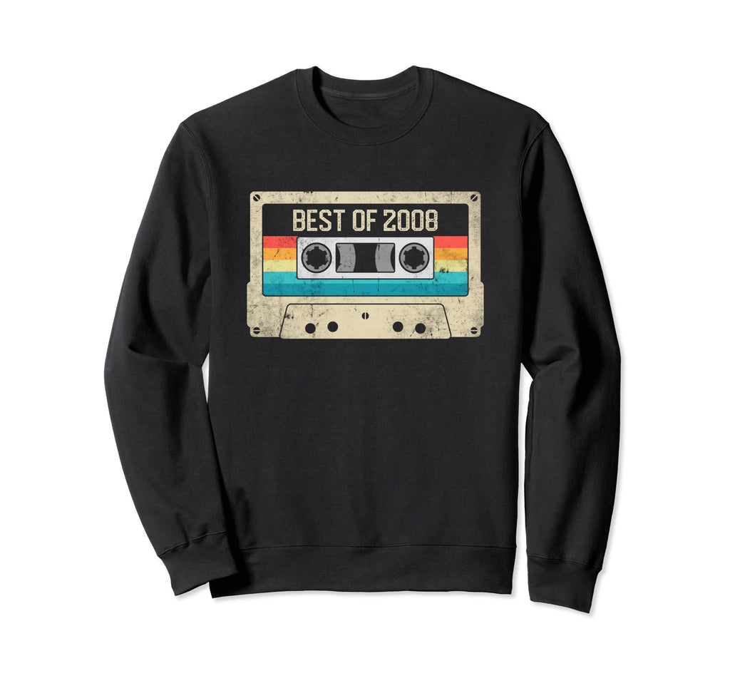 Best 2008 13Th Birthday Gift Cassette Sweatshirt - Graphic Print Unisex - T-Shirt, Sweatshirt, Hoodie