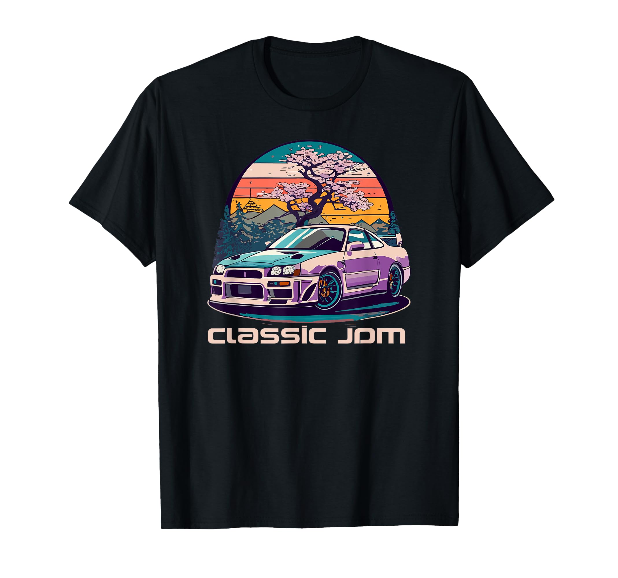 Jdm Japanese Car Sunset T-Shirt - Unique Graphic Unisex - T-Shirt, Sweatshirt, Hoodie