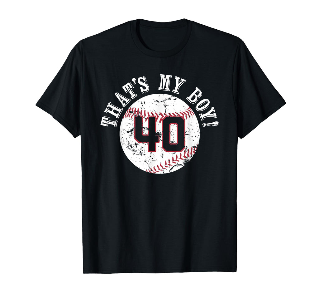 Unique Thats My 40 Baseball Player T-Shirt - Minimalist Print for Adults - T-Shirt, Sweatshirt, Hoodie