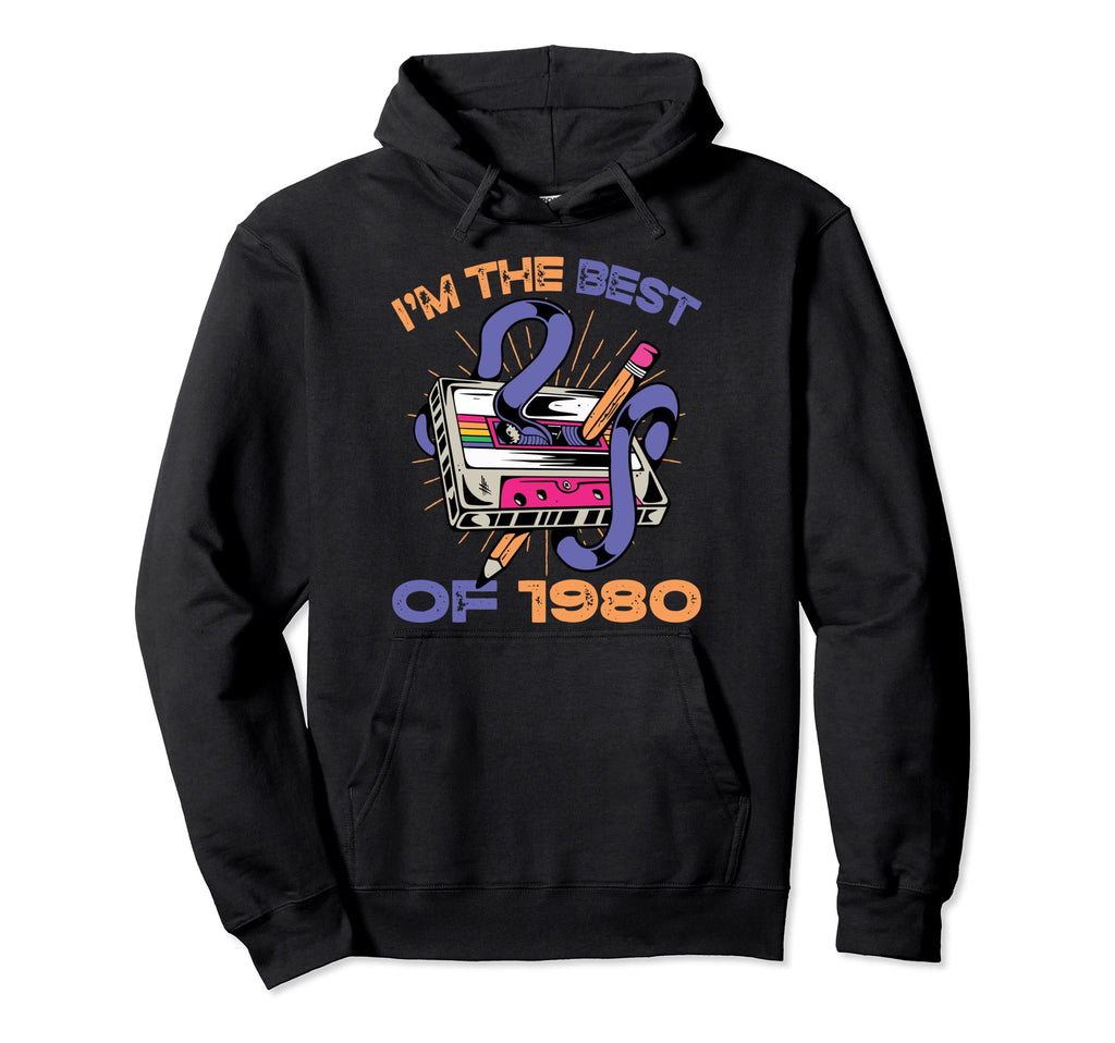 Im Best 1980 Cassette Tape Music Hoodie - Unique Graphic Unisex - T-Shirt, Sweatshirt, Hoodie