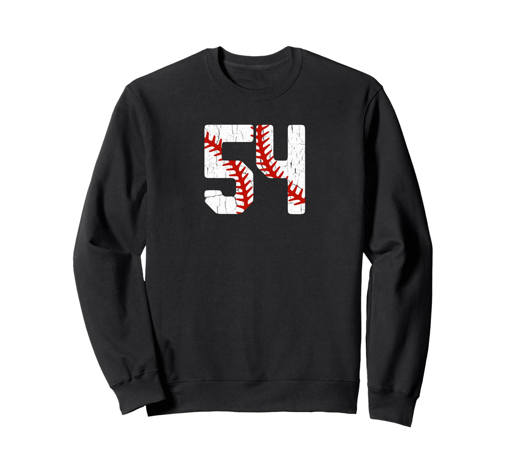 Baseball Player Jersey Number Sweatshirt - Fun Novelty Design for Adults - T-Shirt, Sweatshirt, Hoodie