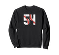 Baseball Player Jersey Number Sweatshirt - Fun Novelty Design for Adults - T-Shirt, Sweatshirt, Hoodie