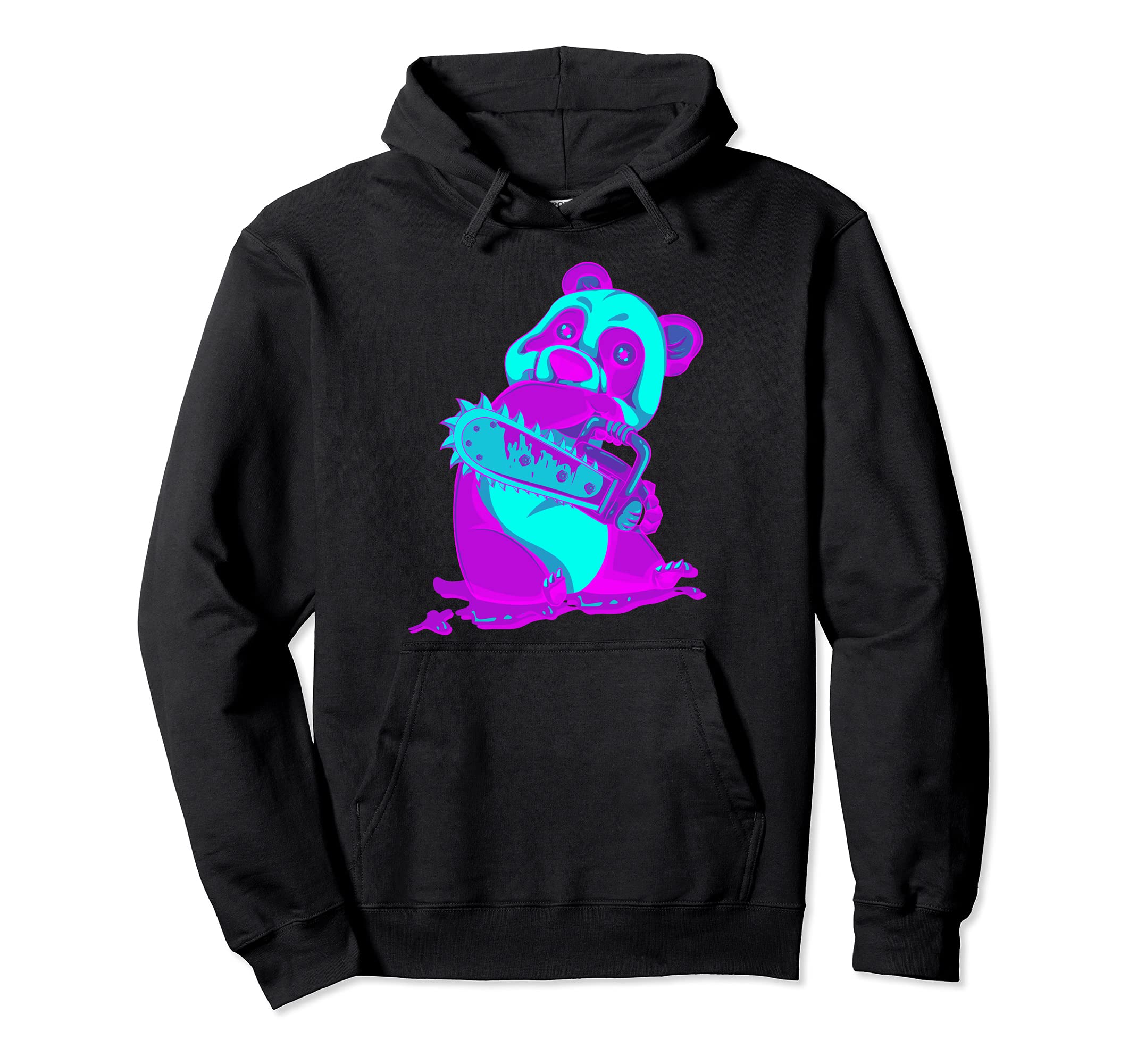 Creepy Vaporwave Animal Synthwave Hoodie - Aesthetic Graphic Men Women - T-Shirt, Sweatshirt, Hoodie