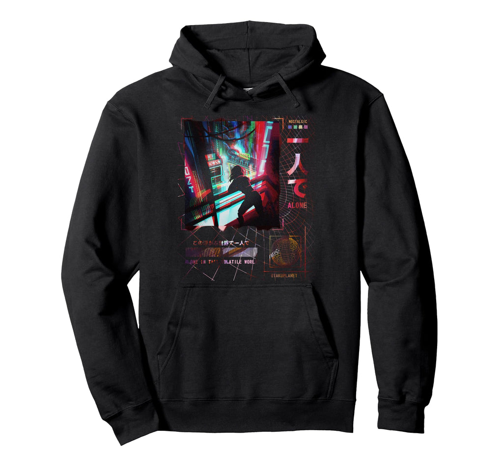 Japanese Anime Cyberpunk Vaporwave Aesthetic Hoodie - Unique Graphic Unisex - T-Shirt, Sweatshirt, Hoodie