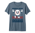 Baseball Sister Im Just Here Snacks T-Shirt - Minimalist Print Men Women - T-Shirt, Sweatshirt, Hoodie