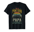Pontoon Boat Papa Fathers Day T-Shirt - Casual Everyday Wear Unisex - T-Shirt, Sweatshirt, Hoodie