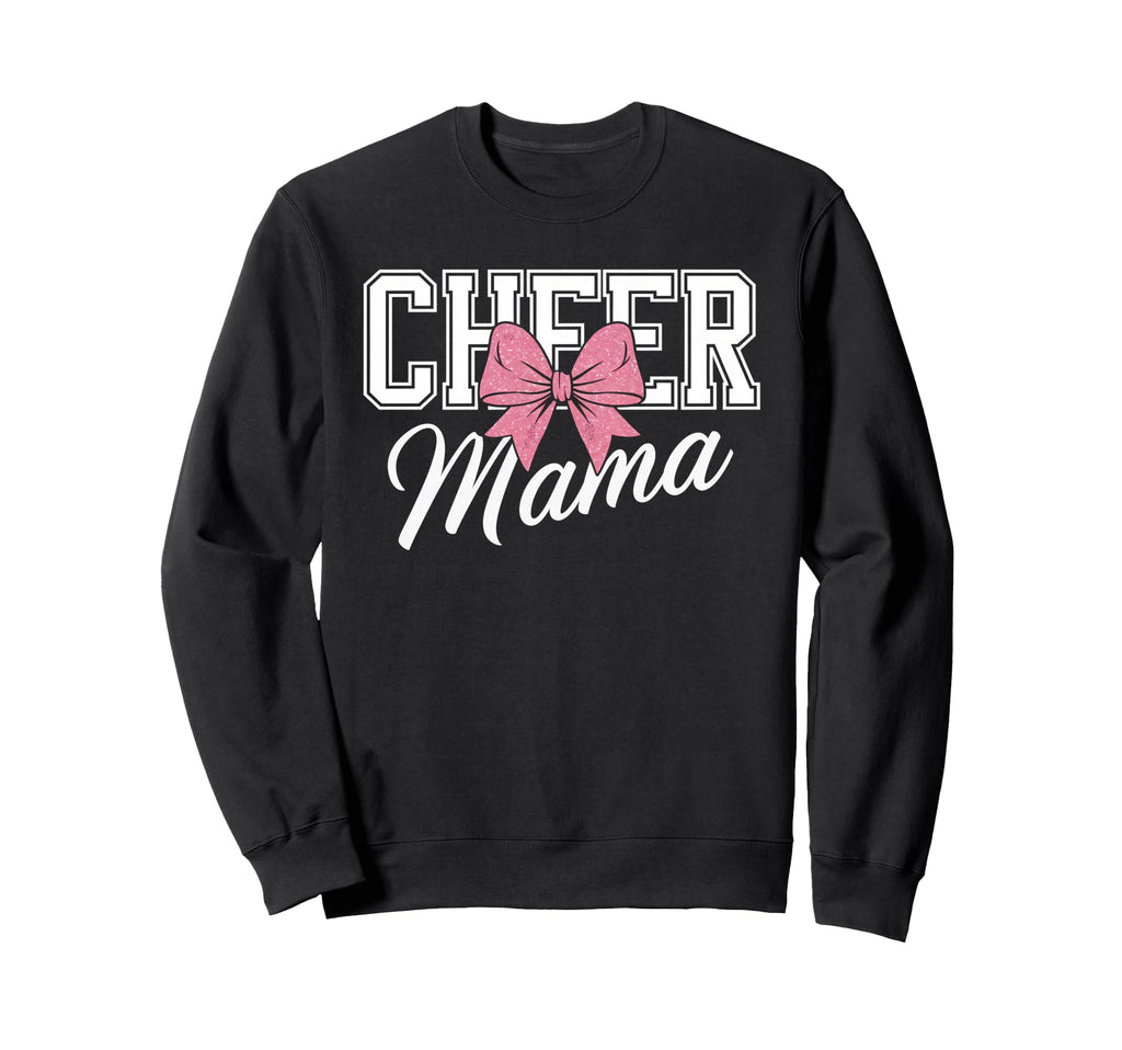 Cheer Mom Mother Bow Cheerleader Sweatshirt - Fun Novelty Design Unisex - T-Shirt, Sweatshirt, Hoodie