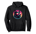 Cat Cat Neon 80S Cats Mum Cat Owner Hoodie - Custom Art Print Men Women - T-Shirt, Sweatshirt, Hoodie