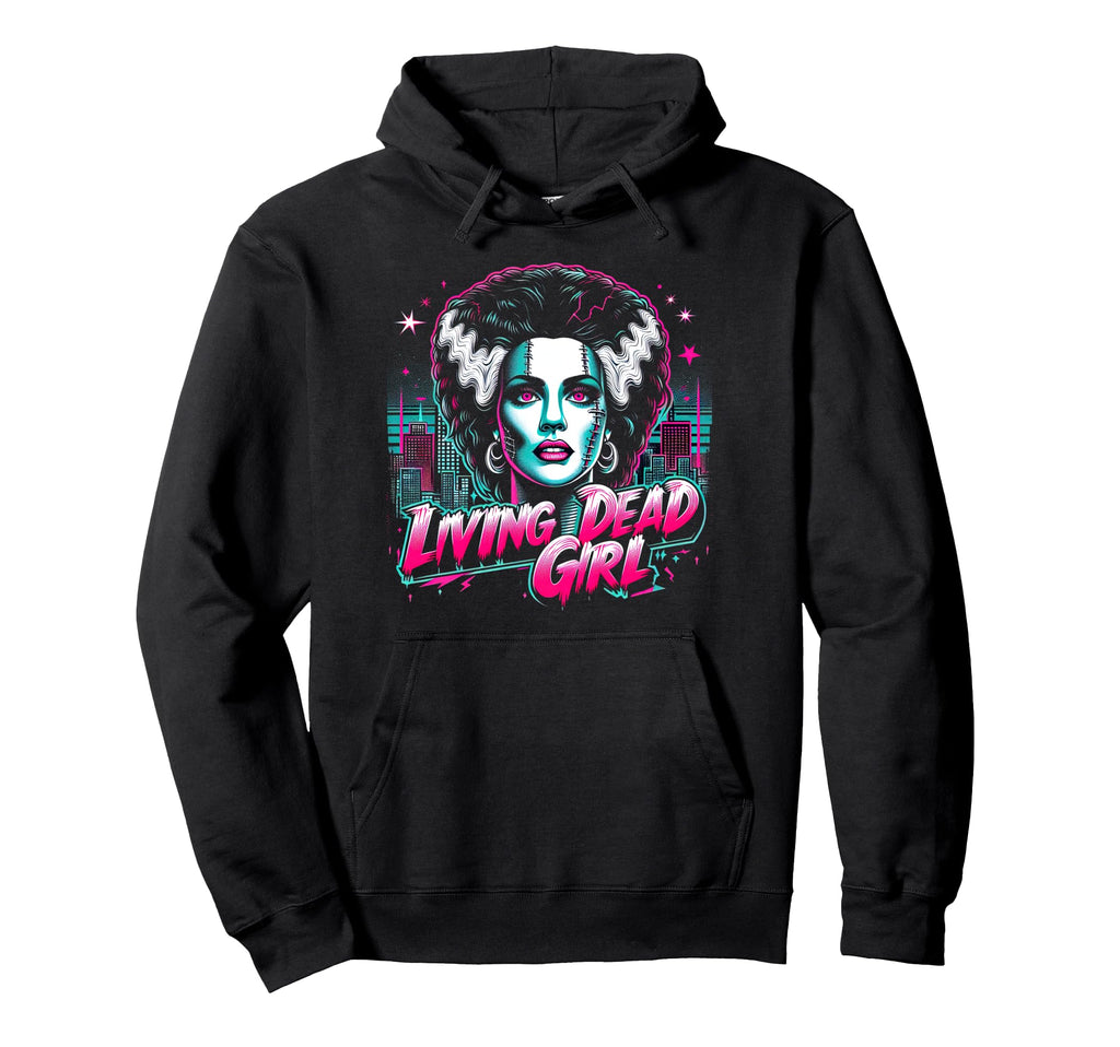 Living Dead Goth Bride Halloween Horror Hoodie - Minimalist Print Unisex - T-Shirt, Sweatshirt, Hoodie