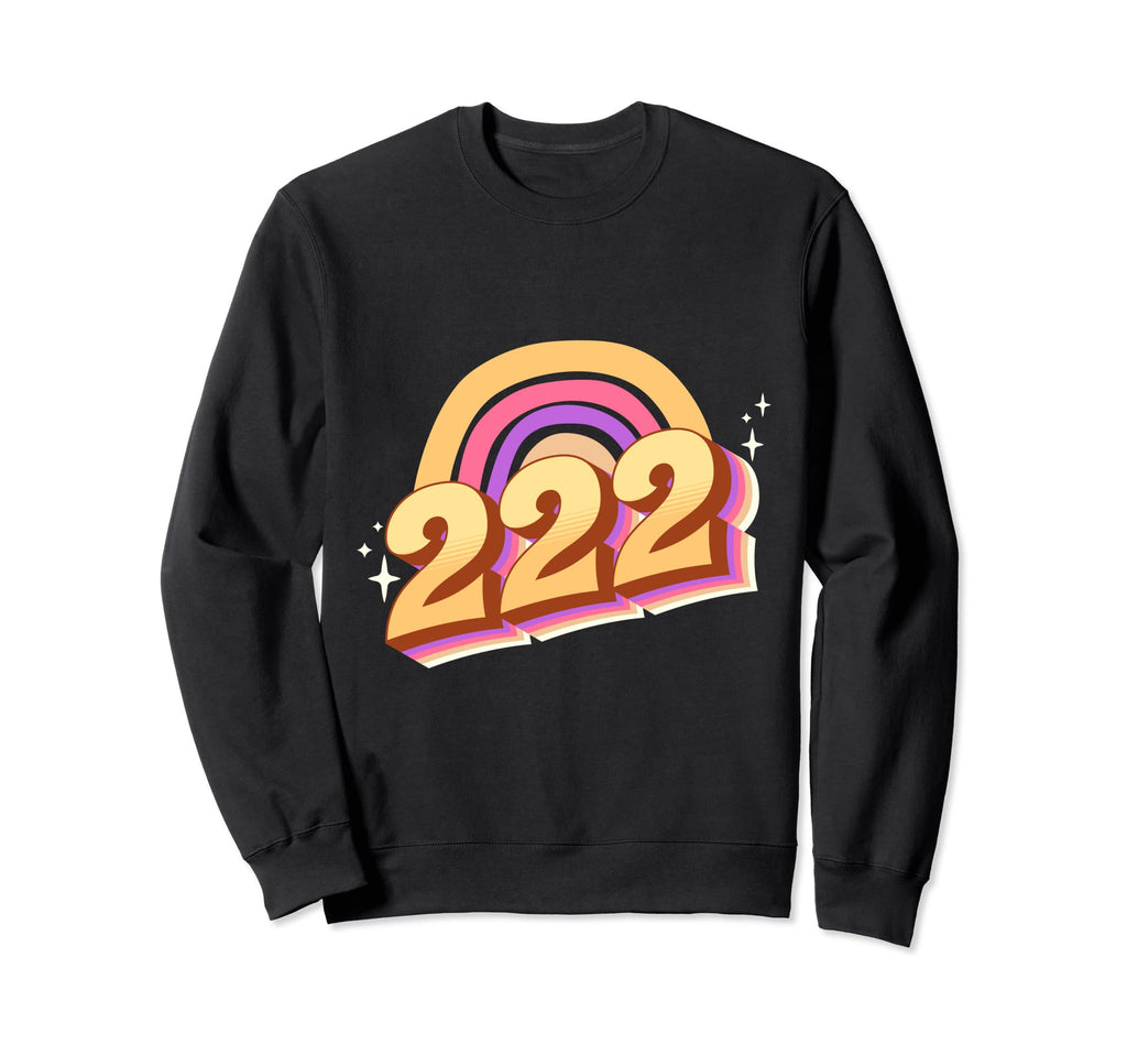 Angel Number 222 Rainbow Sweatshirt - Streetwear Style for Adults - T-Shirt, Sweatshirt, Hoodie